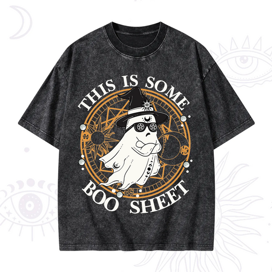 This Is Some Boo Sheet Halloween Washed T-Shirt